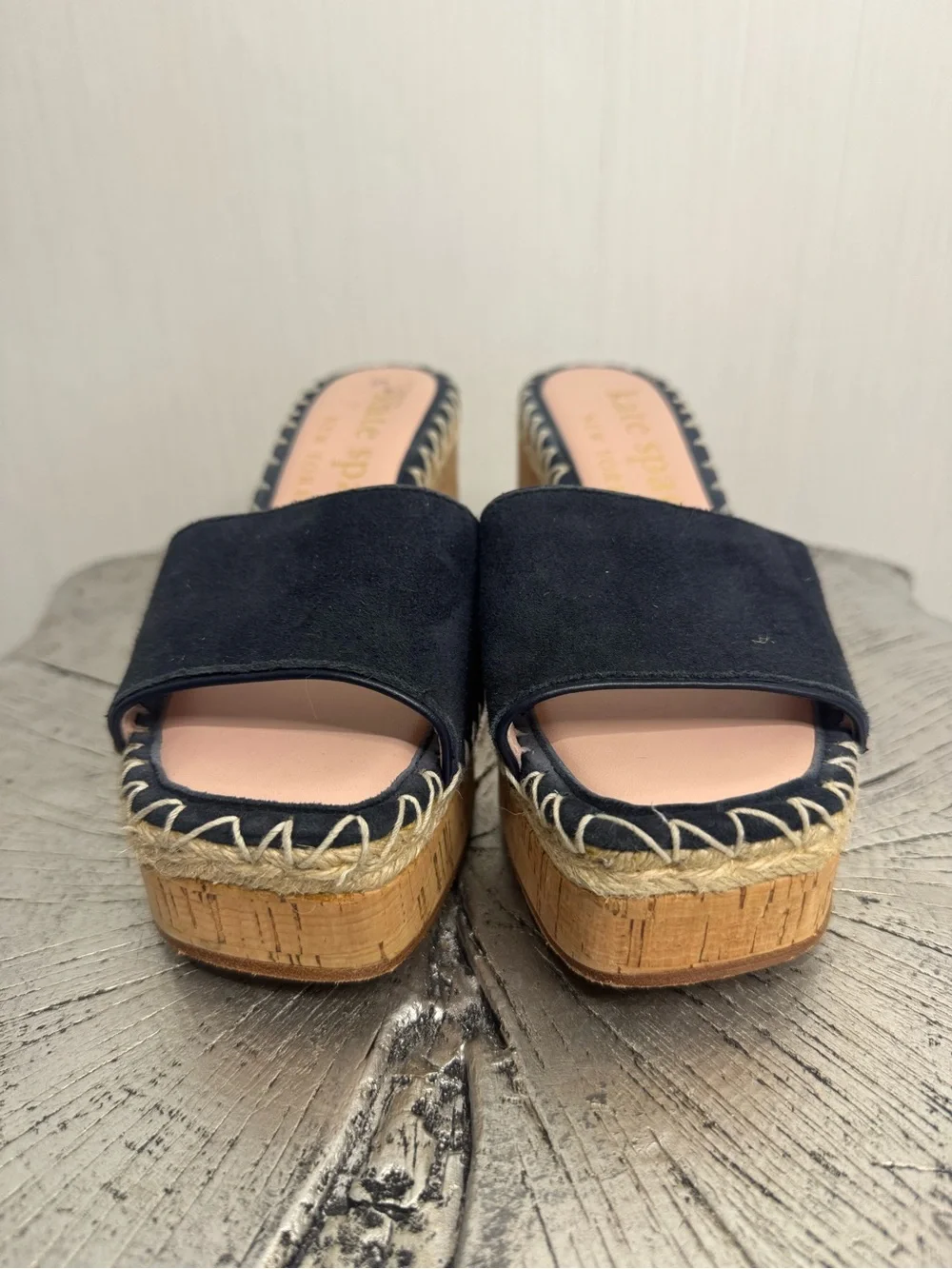 Kate Spade Cosette Shoes. Navy Wedges. Size 6.